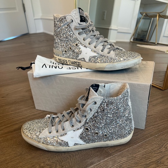 Golden Goose Shoes - GOLDEN GOOSE GLITTER HIGHTOP(FRANCY)